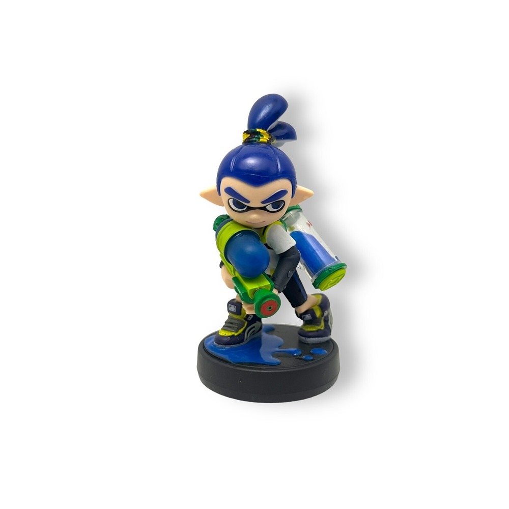Nintendo Amiibo Splatoon 2 Blue Inkling Boy Video Game Vinyl Figure